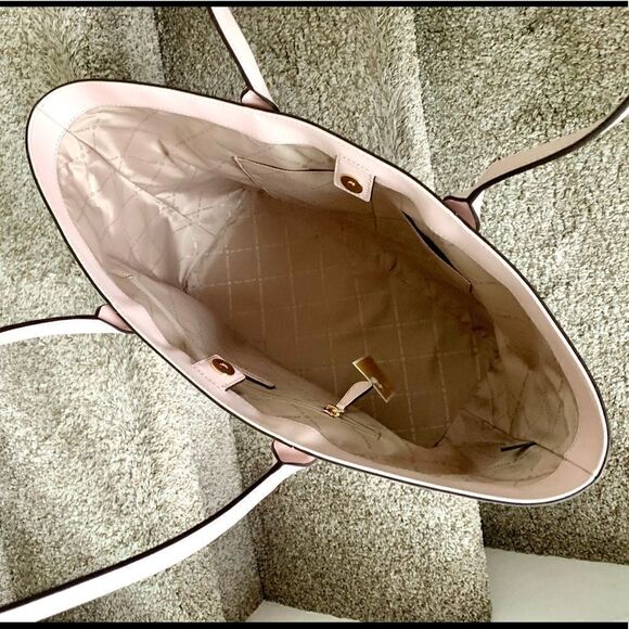 Michael Kors Sienna Leather with Canvas Large Tote - Picture 11 of 14